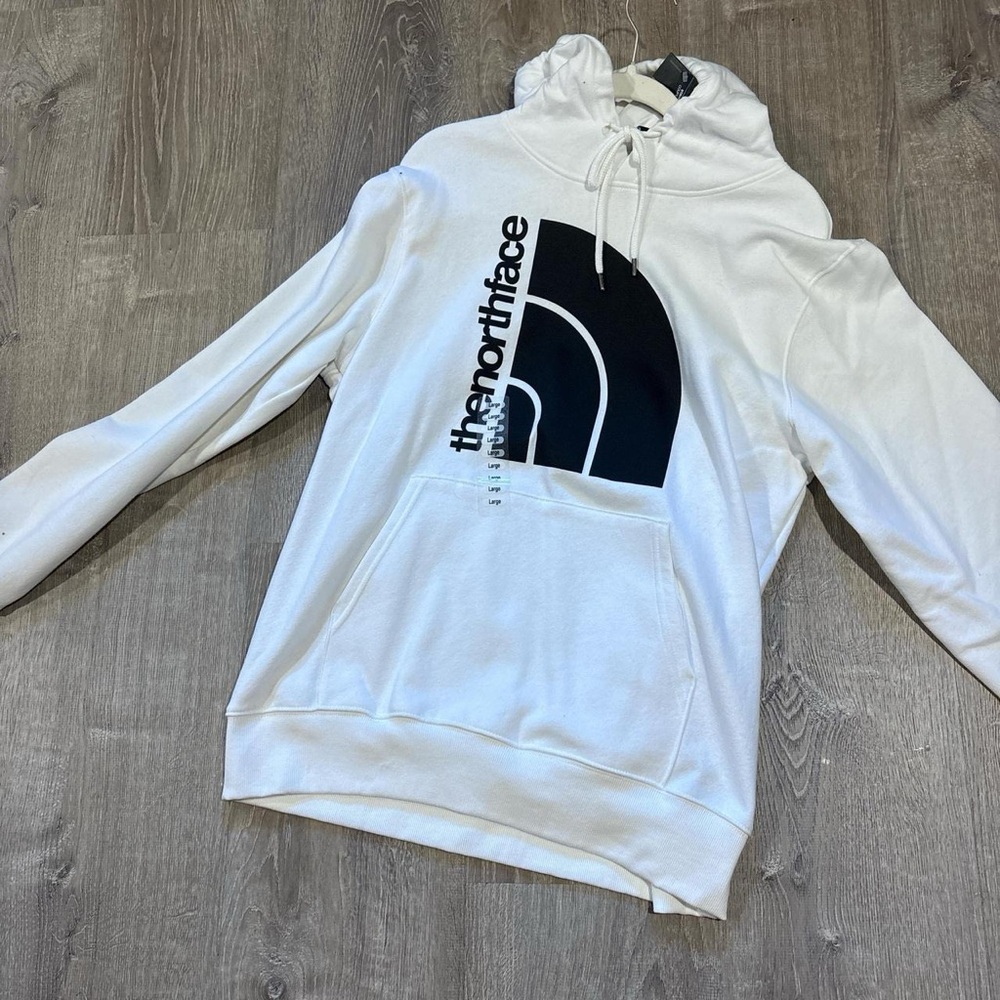 The North Face White and Black Hoodie